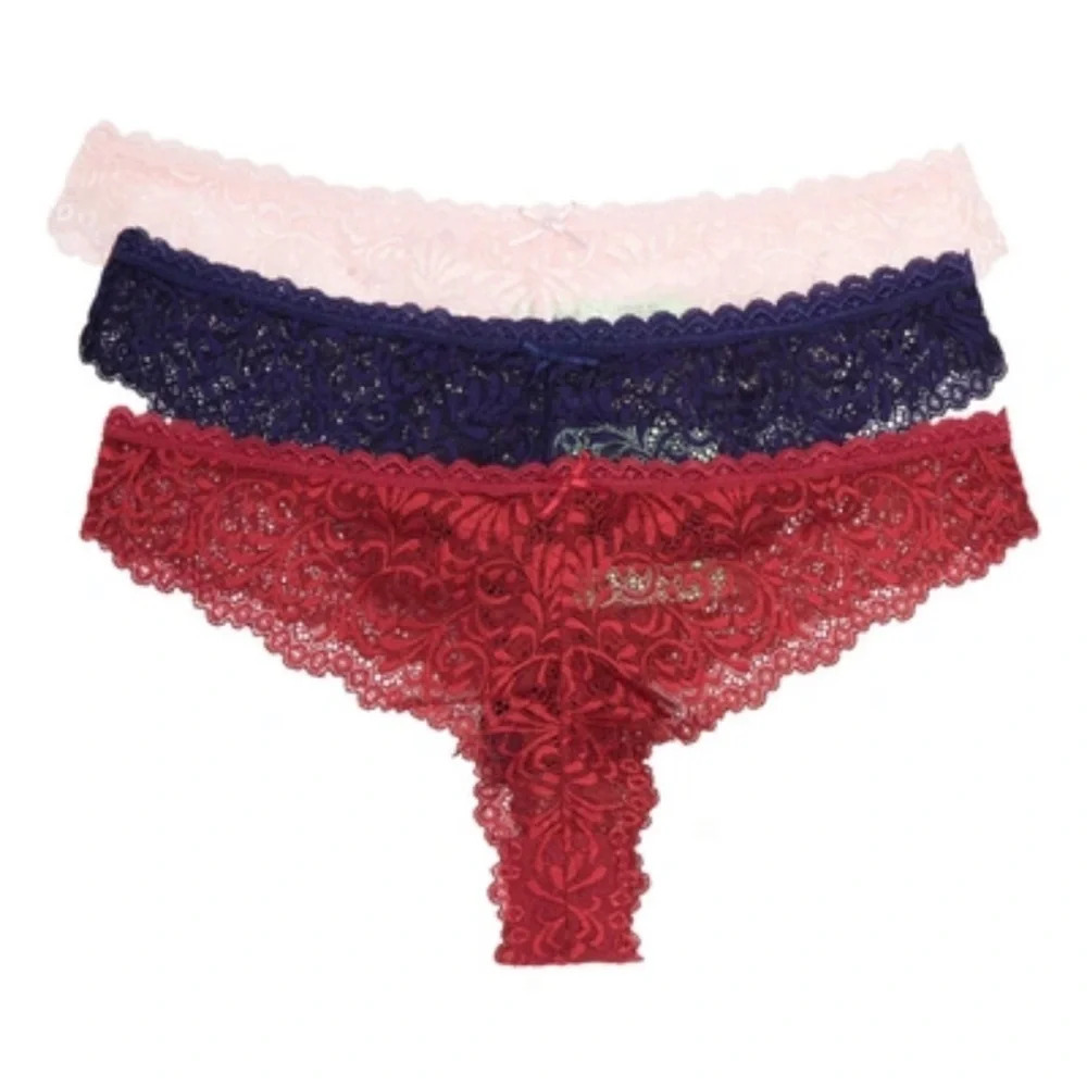 Honeydew Intimates Honeydew 3-Pack Lace Thong, Wish/Northstar/Vixen, XL, NWT